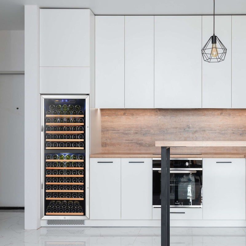 Lanbo 141 Bottle Dual Zone Wine Cooler