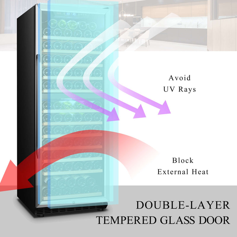 Lanbo 141 Bottle Dual Zone Wine Cooler