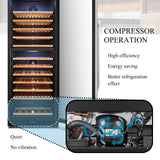 Lanbo 141 Bottle Dual Zone Wine Cooler