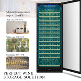 Lanbo 143 Bottle Single Zone Wine Cooler