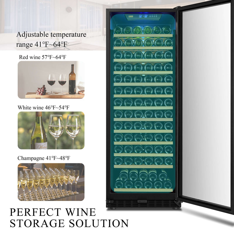 Lanbo 143 Bottle Single Zone Wine Cooler