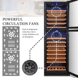 Lanbo 152 Bottle Dual Door Wine Cooler