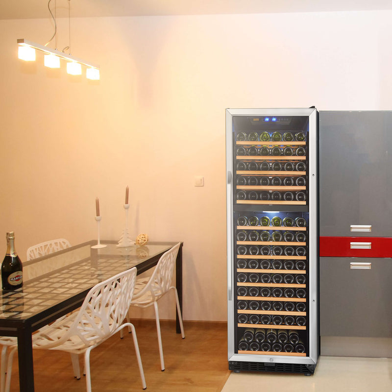 Lanbo 154 Bottle Dual Zone Wine Cooler