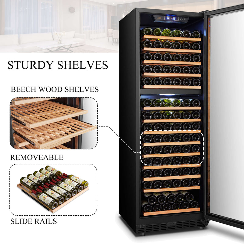 Lanbo 154 Bottle Dual Zone Wine Cooler