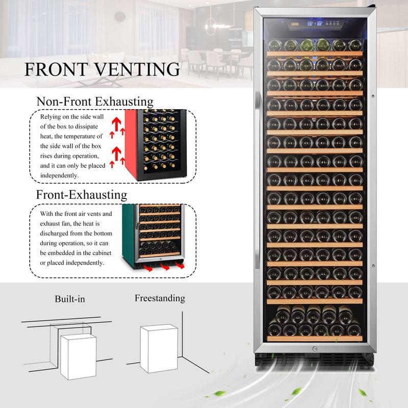 Lanbo 165 Bottle Single Zone Wine Cooler