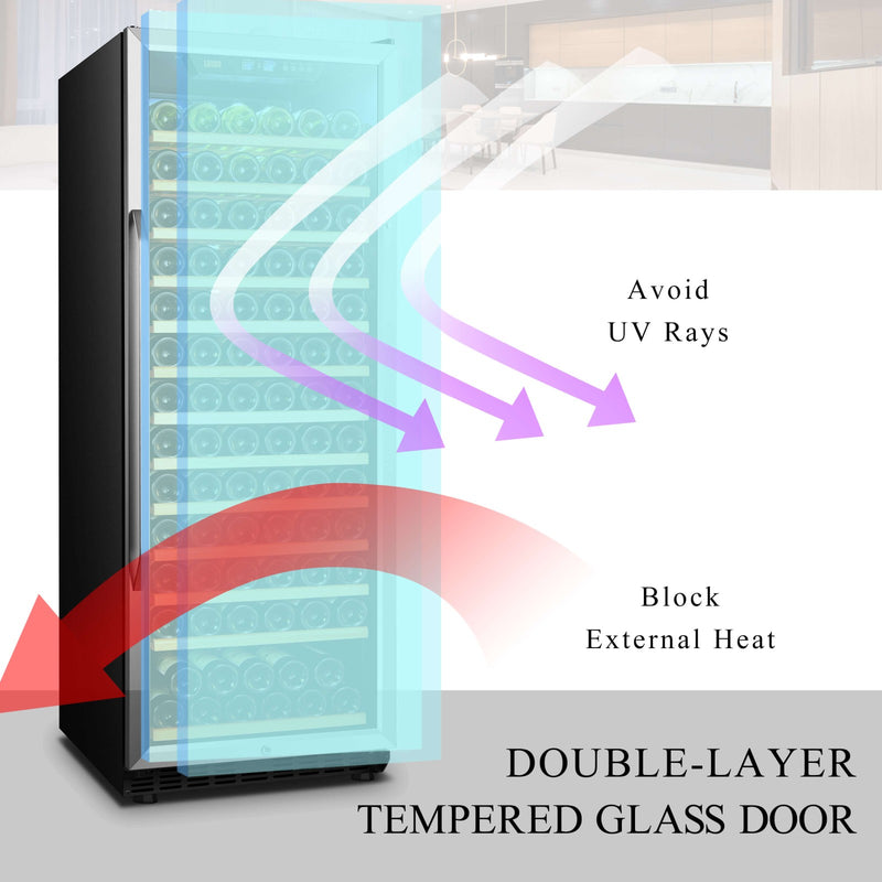 Lanbo 165 Bottle Single Zone Wine Cooler
