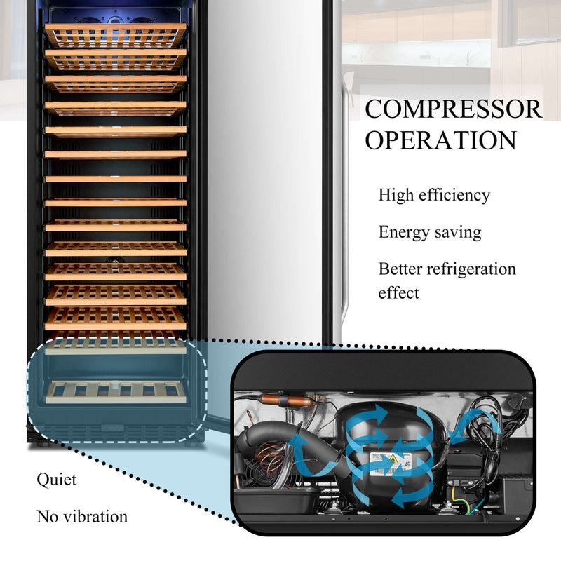 Lanbo 165 Bottle Single Zone Wine Cooler