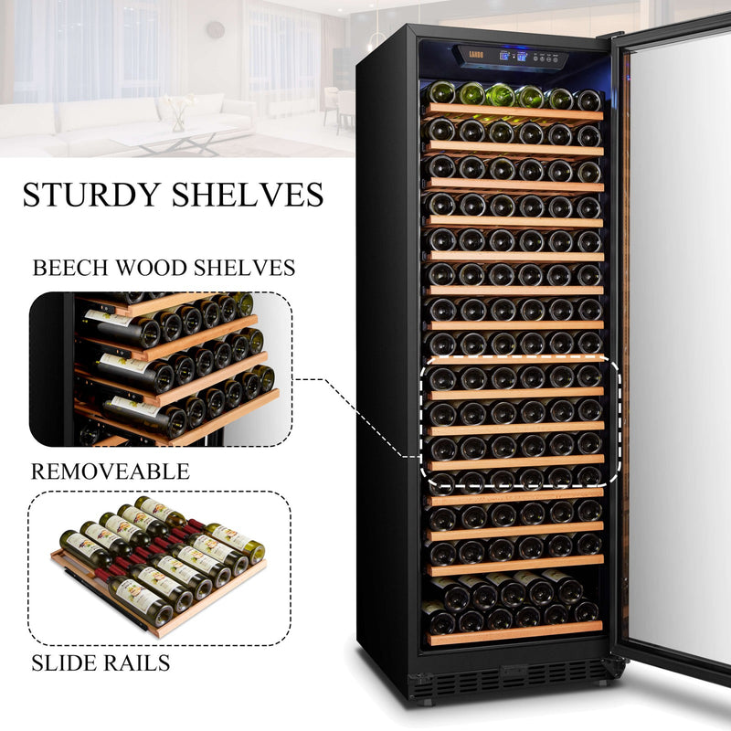 Lanbo 165 Bottle Single Zone Wine Cooler
