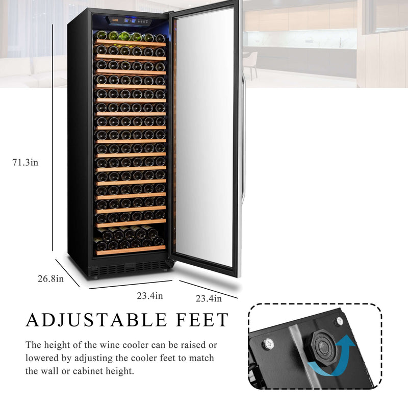 Lanbo 165 Bottle Single Zone Wine Cooler