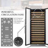 Lanbo Luxury 257 Bottles Dual Door Wine Cooler