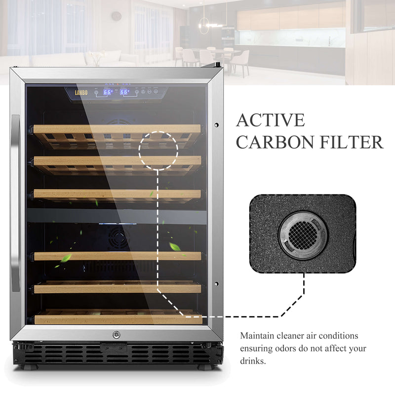 Lanbo 44 Bottle Dual Zone Wine Cooler