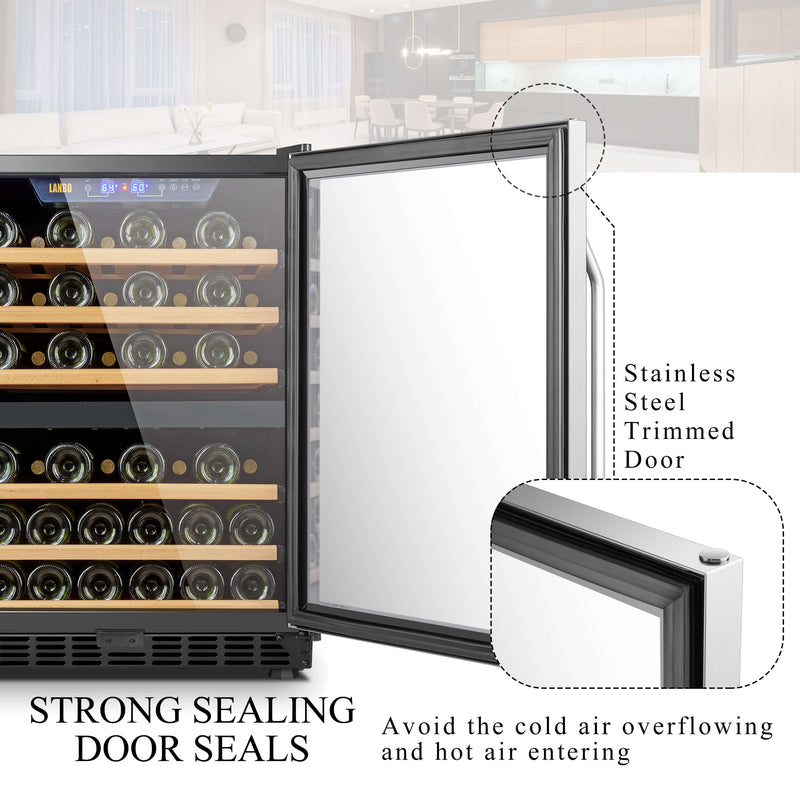 Lanbo 44 Bottle Dual Zone Wine Cooler