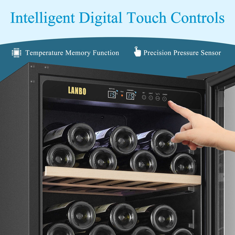 Lanbo 20 Inch 69 Bottle Freestanding Wine Cooler