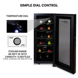 Kenmore 12 Bottle Wine Cooler Freestanding Wine Fridge