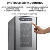 Koolatron 18 Bottle Slim Dual Zone Wine Cooler