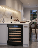 Vinovero 23" Single Zone Wine Cooler with 51 Bottle Capacity and Black Full Glass Door